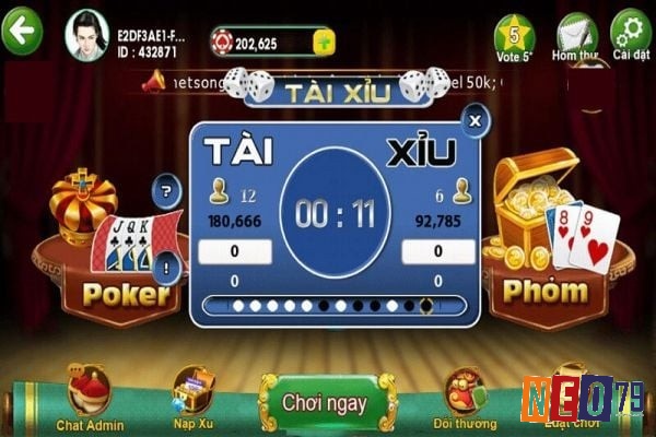 Tài xỉu là trò chơi dân gian được ưa thích ở Việt Nam, trong đó người chơi đặt cược vào kết quả của ba viên xúc xắc và nhận được tiền thưởng phù hợp.
